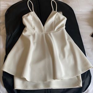 White cocktail dress